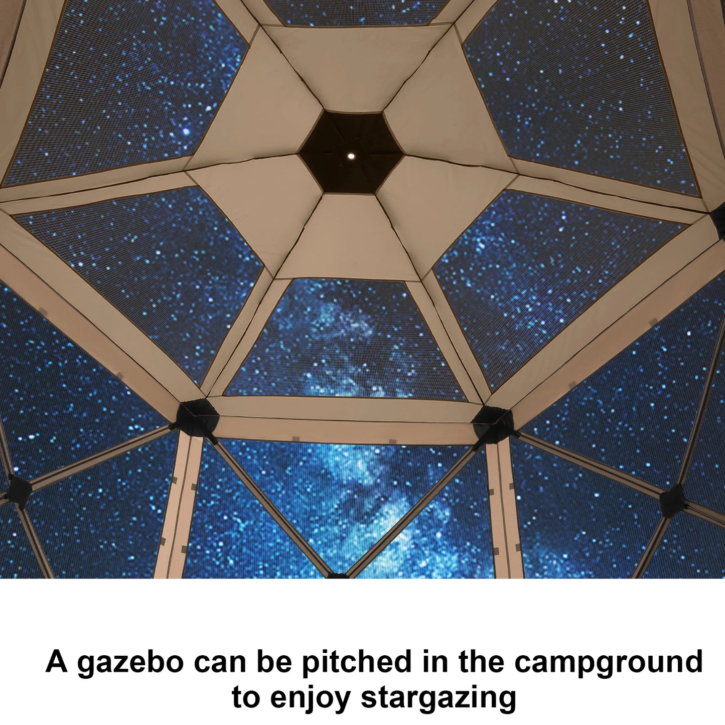 Pop up Gazebo Screen Tent for Camping, 12x12 Camping Gazebo with Removable Roof, Outdoor Screened Gazebo with 5 Sidewalls