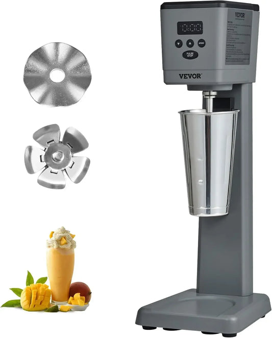 Milkshake Maker, 375W Electric Milkshake Machine, Single Head Drink Mixer Blender Machine, LED Intelligent Microswitch