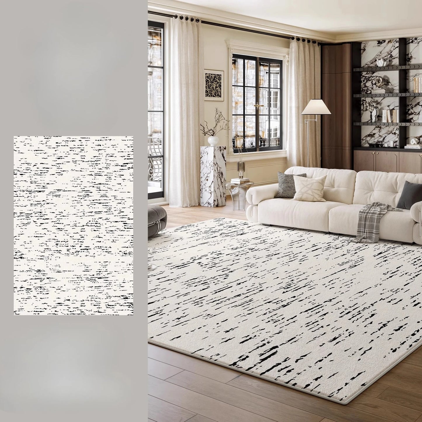 Large Area Bedroom Decor Simple Carpet Thicken Plush Lounge Floor Mat Fluffy Soft Study Rug Modern Style Carpets for Living Room